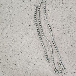 Ice Giant Blue/Green Moissanite Necklace & Bracelet